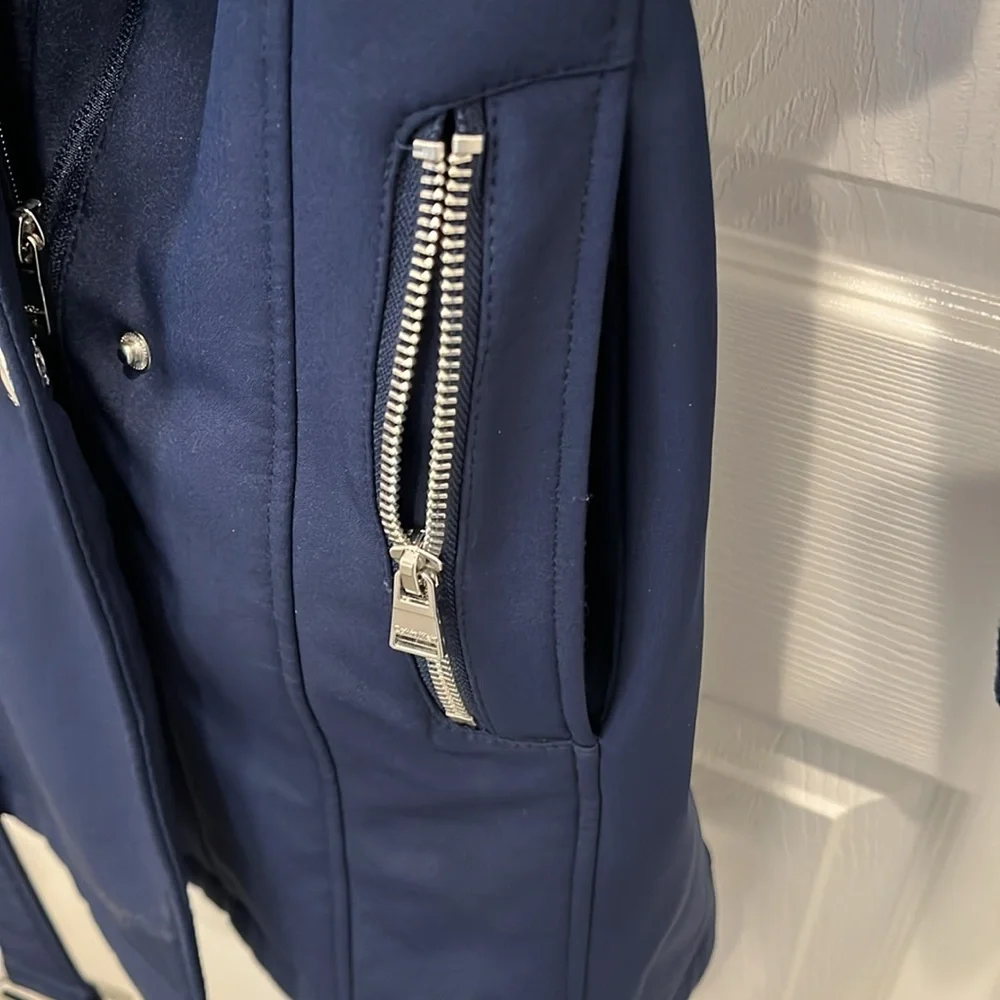 Calvin Klein Women's  Blue Trench Coat - Picture 4 of 10